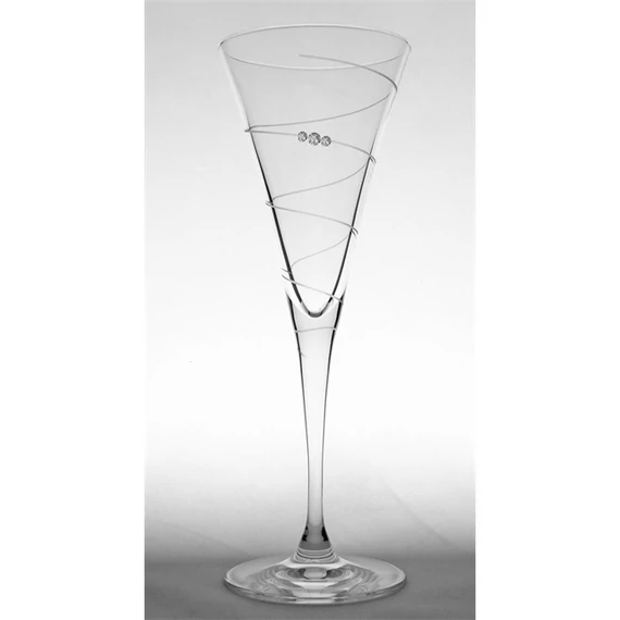Üveg pohár swarovski dísszel koktél 200ml 6 db