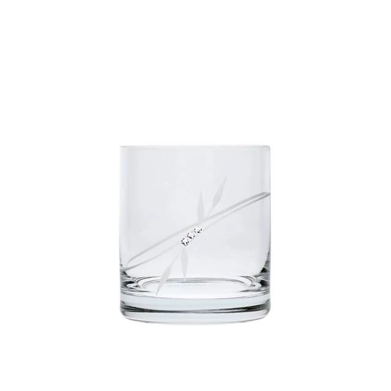 Üveg pohár swarovski dísszel whisky 300ml átlátszó 6 db