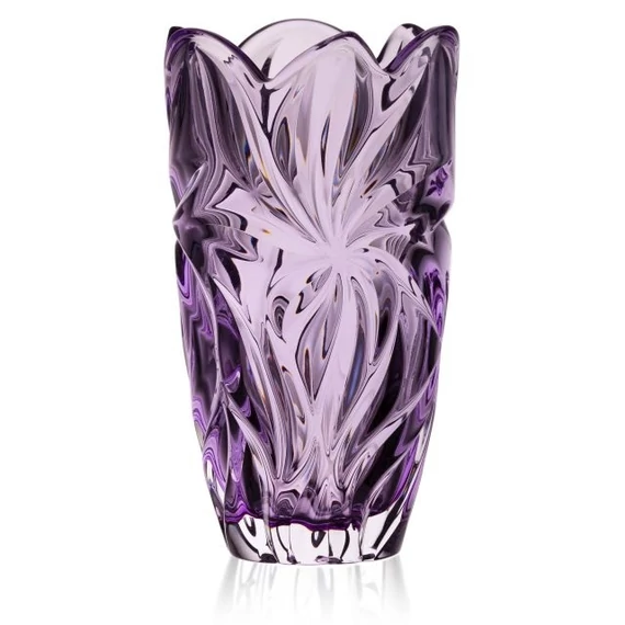 Váza FLORA üveg 28x15 cm ametiszt