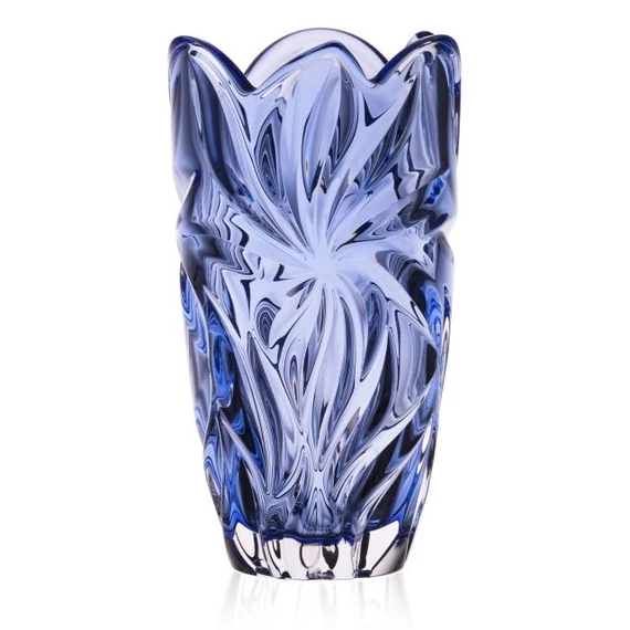 Váza FLORA üveg 28x15 cm kék