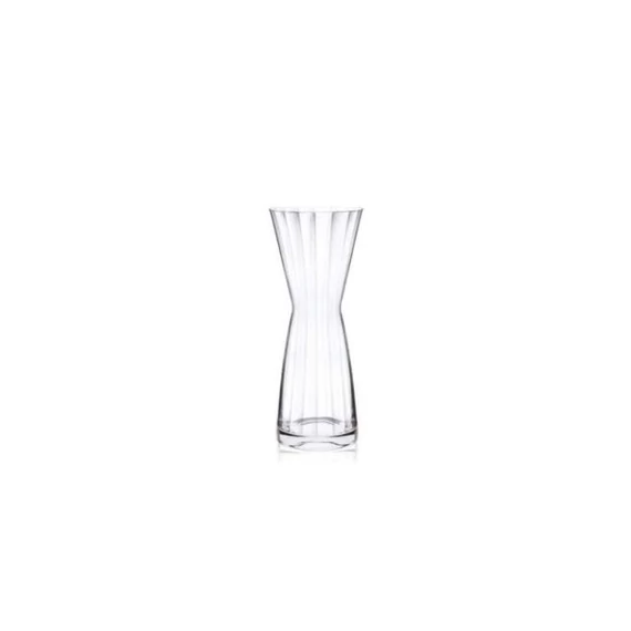 Váza mintás AMBIENTE üveg 10,6x28,8 cm átlátszó