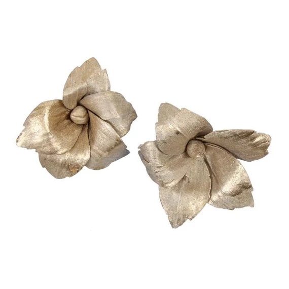 Szárított virág 10 cm, arany, 10 db