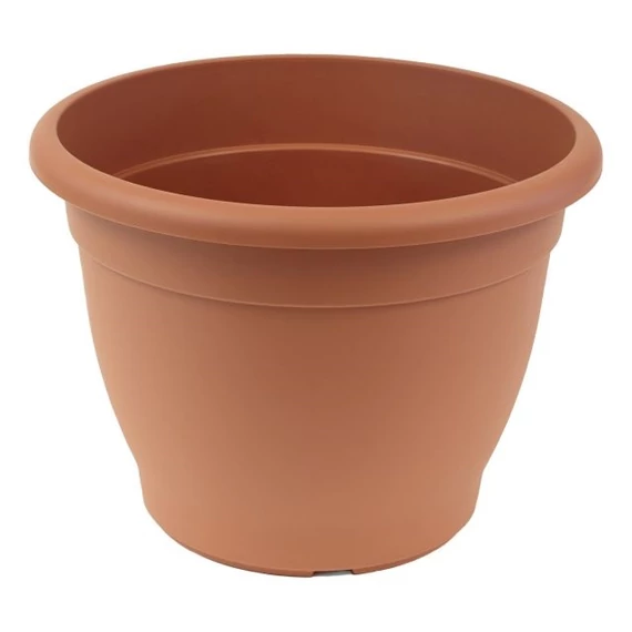 Műanyag kerek virágcserép Campana 15×9×11 cm terrakotta