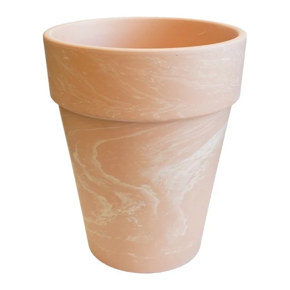 XL agyag virágcserép bézs 50 cm