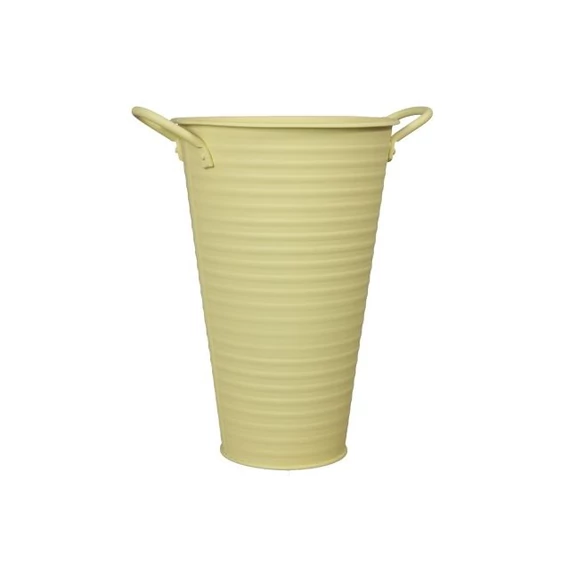 Vödör füllel kerek bádog sárga 20x30 cm