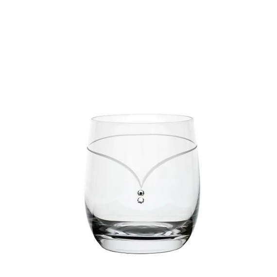 Whisky pohár Swarovski kristállyal átlátszó üveg 350 ml 9,5×8,4 cm (6 db)