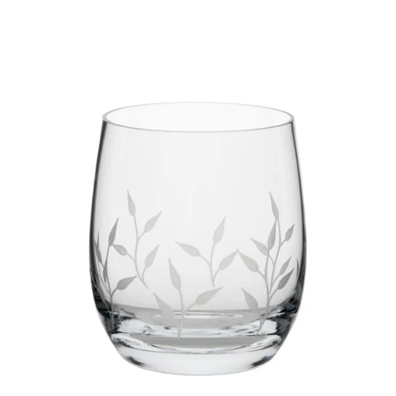 Üveg whisky pohár Swarovski kristállyal, 350 ml, átlátszó, 6 db-os szett
