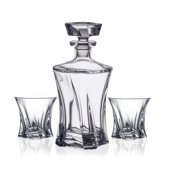 Whisky szett COOPER üveg 25 cm átlátszó 3 db