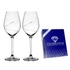 Kép 1/2 - Boros pohár Swarovski kristállyal átlátszó, üveg, 360 ml, 22,5x8 cm, 2 db
