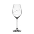 Kép 2/2 - Boros pohár Swarovski kristállyal átlátszó, üveg, 360 ml, 22,5x8 cm, 2 db
