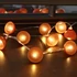 Kép 2/2 - Fényfűzér, 10 db terrakotta jellegű izzóval, USB, 210 cm