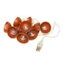 Kép 1/2 - Fényfűzér, 10 db terrakotta jellegű izzóval, USB, 210 cm