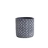 Kép 2/4 - Kaspó rombusz mintával cement átm. 18-15-12- cm szürke 3 db