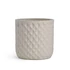Kép 3/4 - Kaspó vonalas mintával cement átm. 18-15-12 cm bézs 3 db