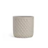 Kép 2/4 - Kaspó vonalas mintával cement átm. 18-15-12 cm bézs 3 db
