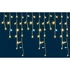 Kép 1/3 - LED-es sziporkázó fényfüggöny, kül- és beltéri, 600 db LED (melegfehérek között villogó hidegfehérek), 10 m