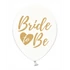 Kép 3/7 - Lufi Bride to be felirattal 30cm áttetsző-arany 6 db
