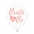 Kép 2/7 - Lufi Bride to be felirattal 30cm áttetsző-rózsaszín 6 db