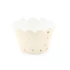 Kép 1/3 - Csillagos papír muffin forma, 5x7,5x5 cm, barack (6 db)