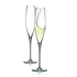 Kép 4/4 - Pezsgős pohár SWAN átlátszó, üveg, 190 ml, 6,8x27,8 cm, 6 db