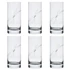 Kép 2/2 - Üveg pohár Swarovski kristállyal átlátszó 250 ml 6 db
