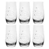 Kép 3/3 - Üveg pohár swarovski dísszel long drink 390ml átlátszó 6 db