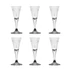 Kép 2/2 - Üveg röviditalos pohár Swarovski kristállyal átlátszó 25 ml 6 db