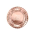 Kép 1/3 - Feliratos tányér, "Happy birthday", papír, 18 cm, rosegold, 6 db