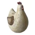 Kép 1/2 - Ülő gömbölyű tyúk, magnézia, 22x15,5x25,5 cm, bézs-barna