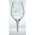 Kép 2/2 - Üveg pohár swarovski dísszel bor 360ml Celebration 40yr