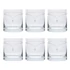 Kép 2/2 - Üveg whisky pohár Swarovski kristállyal, 300 ml, átlátszó, 6 db-os szett