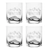 Kép 2/2 - Whisky üvegpohár Swarovski kristállyal, 300 ml, átlátszó, 9,8x8,1 cm, 4 db