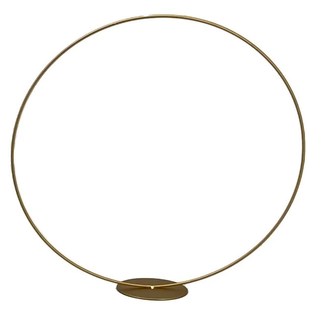 Állvány kör alakú fém 40 cm arany