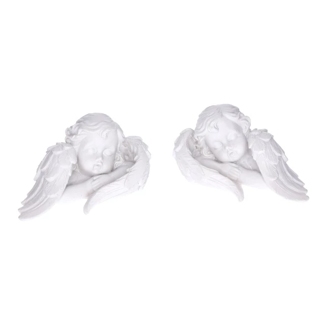 Angyalfej szárnyakkal poly 8,3x5x4,3 cm 2 féle