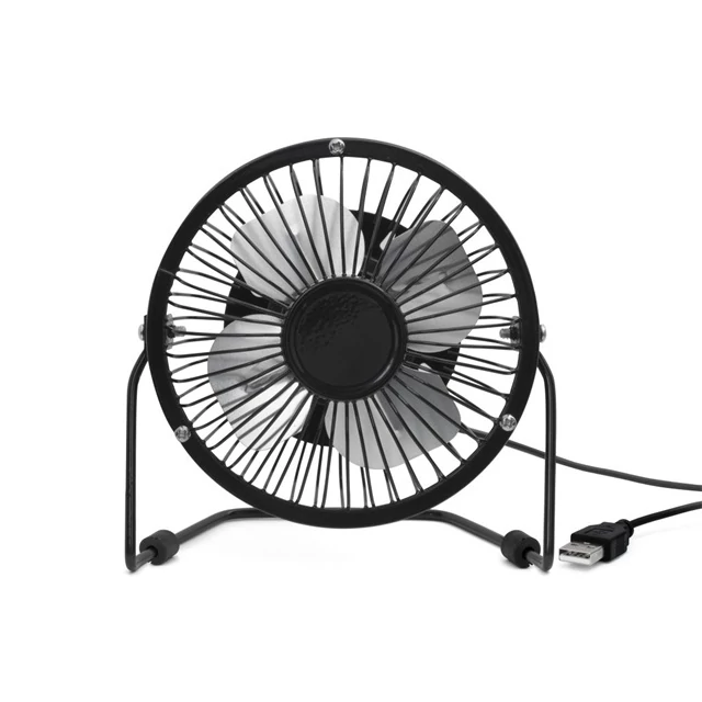 USB csatlakozós fekete asztali ventilátor
