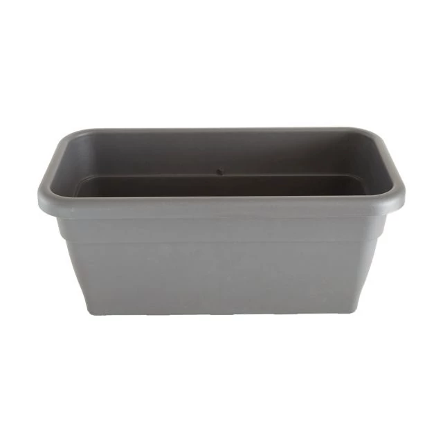 Taupe műanyag balkonláda 100 cm
