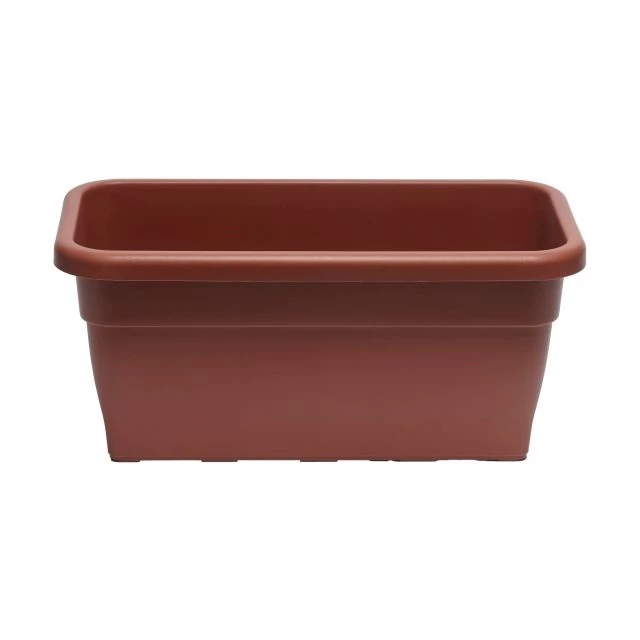 Terrakotta műanyag balkonláda 100 cm