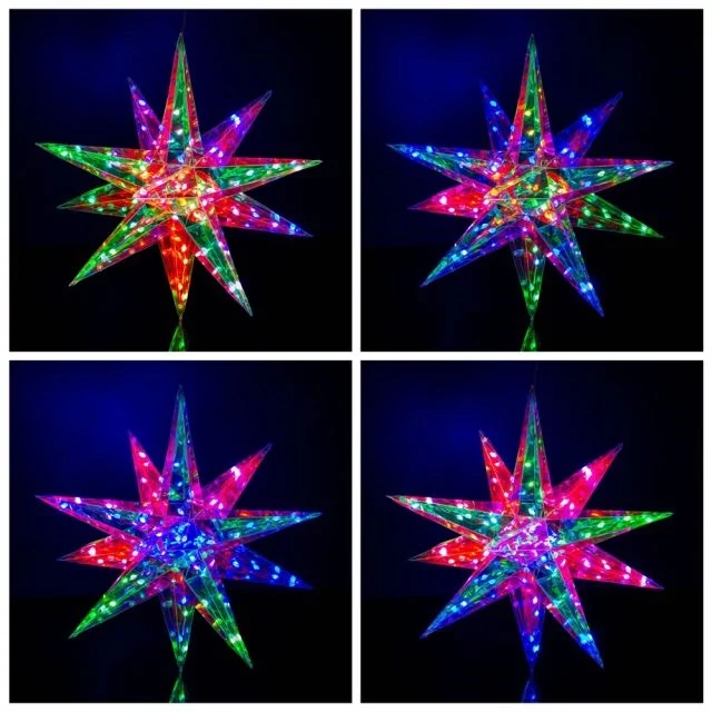Holografikus LED-es csillag, 40 cm