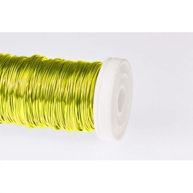 Dekordrót sima 0,3 mm sárga 100 gr