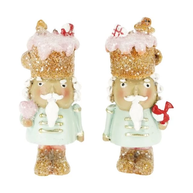 Poly diótörő nyalókával, szívvel álló 3x2,2x7,5 cm menta, halvány rózsaszín (2 féle)