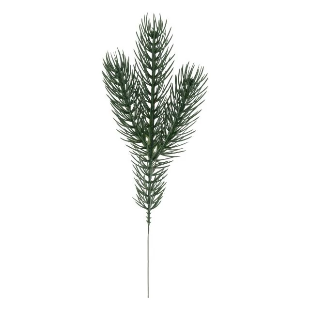 Fenyőág 3 ággal műanyag 20 cm zöld