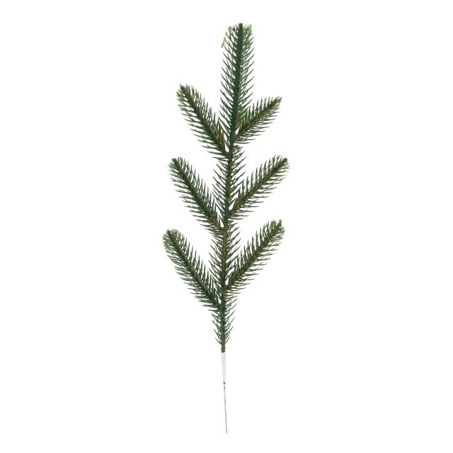Fenyőág 7 ággal műanyag 25 cm zöld