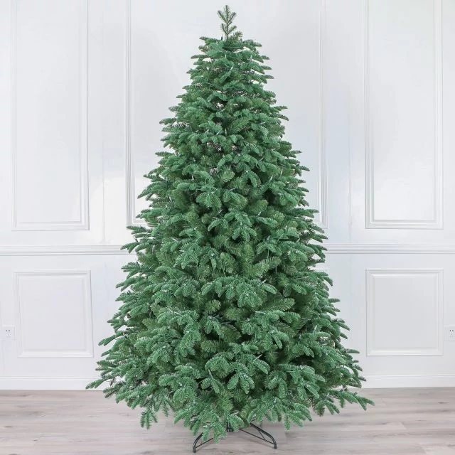 Fenyőfa talppal 1749 ággal, 3D hibrid műanyag 240 cm zöld