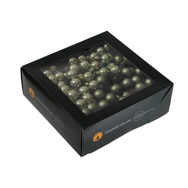 Betűzős üveg gömb, 2 cm, granite green, 144 db