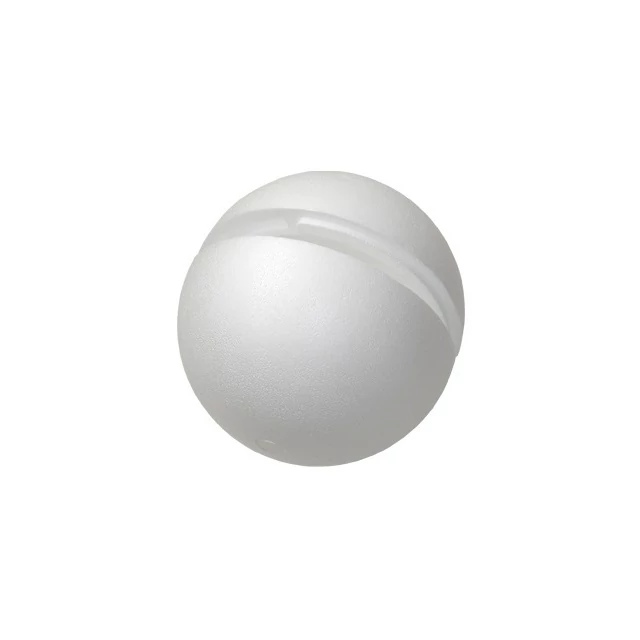 Üreges hungarocell gömb, 20 cm, fehér, 2 részes