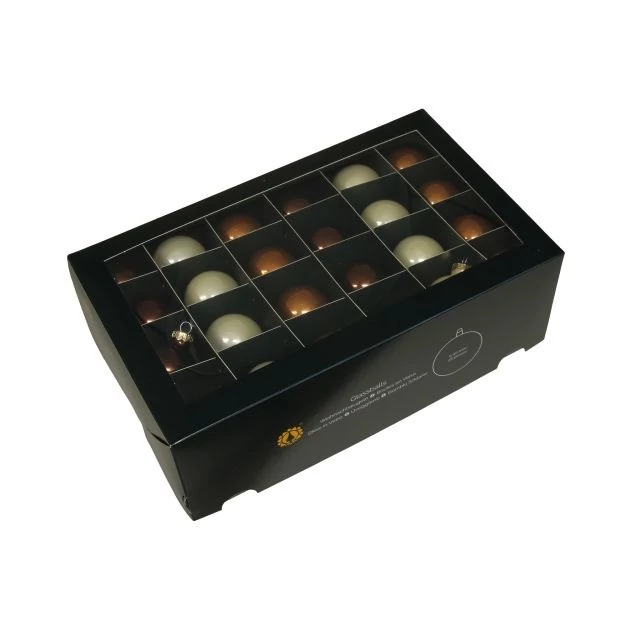 Üveg gömb 4 cm opal natural 48 db