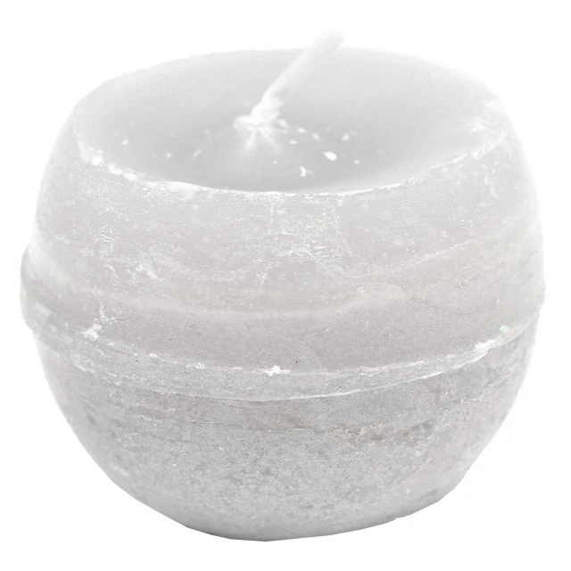 Gyertya golyó paraffin 6 cm fehér 12 db