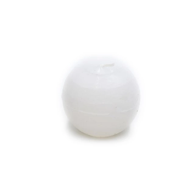 Gyertya golyó paraffin 8 cm fehér 4 db