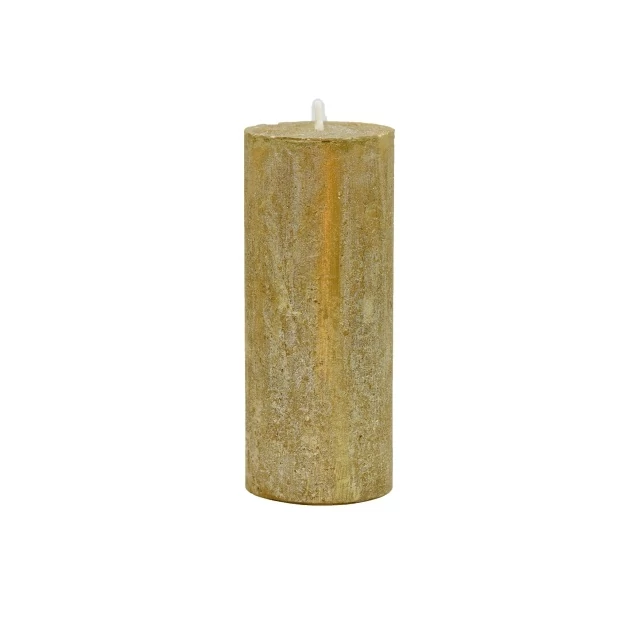 Gyertya henger paraffin 5x12 cm arany 4 db