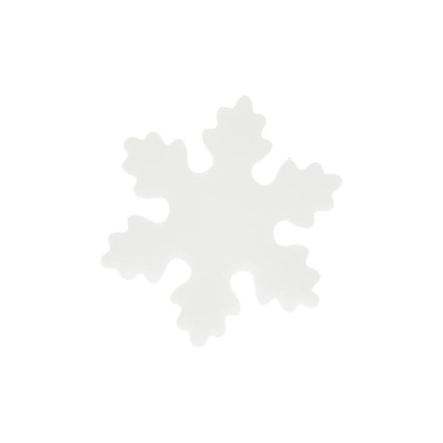 Hungarocell hópihe, 4,3x4,3 cm, fehér, 6 db
